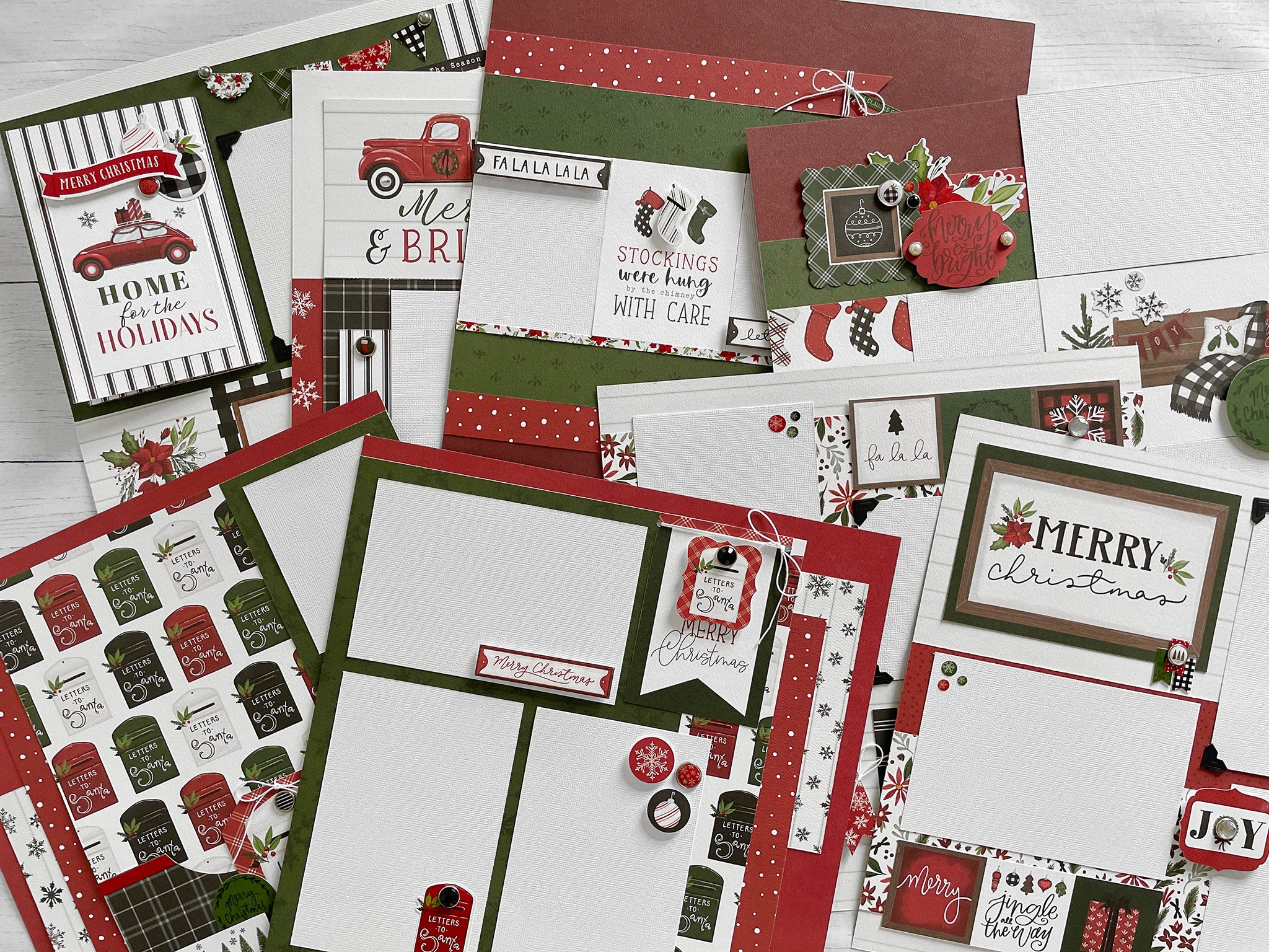 Home for Christmas Page Kit Digital Tutorial