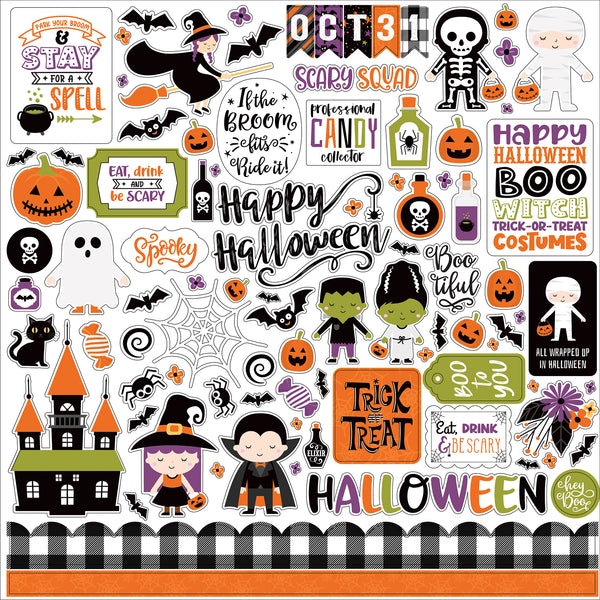 I Love Halloween Element Sticker