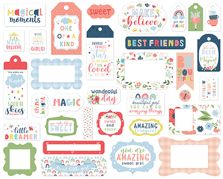 Little Dreamer Girl Frames & Tags