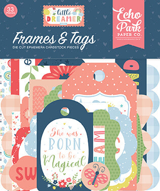 Little Dreamer Girl Frames & Tags