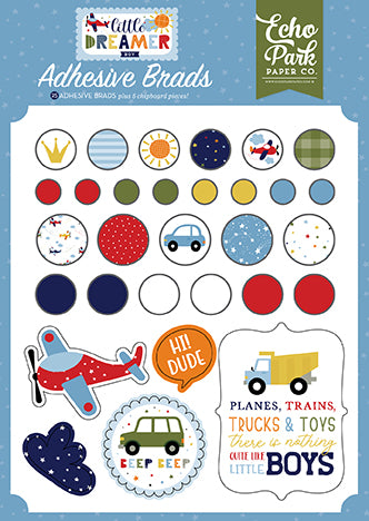 Little Dreamer Boy Adhesive Brads