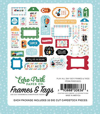 Play all Day Frames and Tags