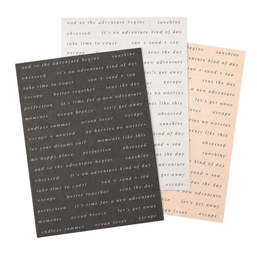 Heidi Swapp - Set Sail Collection - Sentiment Stickers