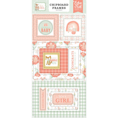It's A Girl Collection - Chipboard Frames