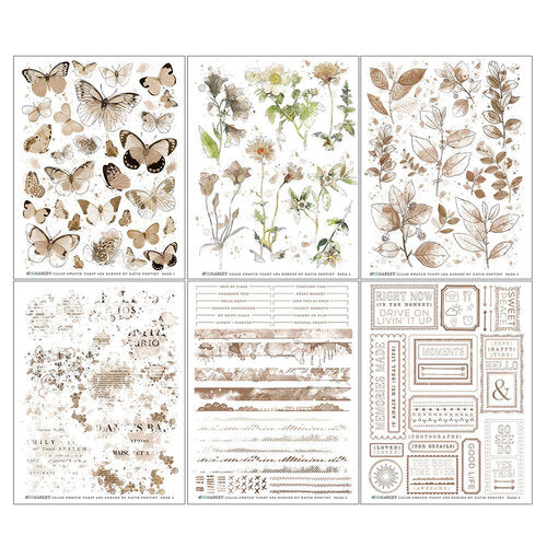 Color Swatch Toast Collection - 6 x 8 Rub-On Transfers
