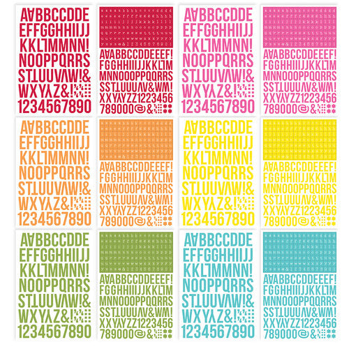 Color Vibe Collection - Sticker Book - Alpha - Brights