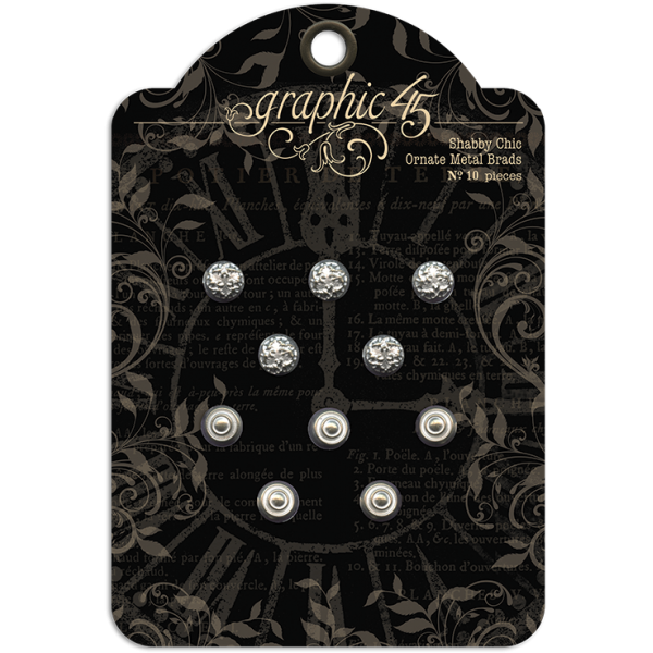 Shabby Chic Ornate Metal Brads