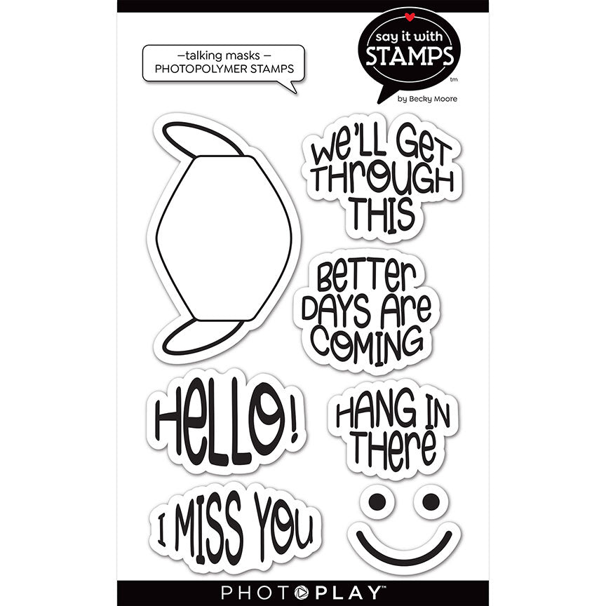 Say It With Stamps Collection - Dies - Talking Masks