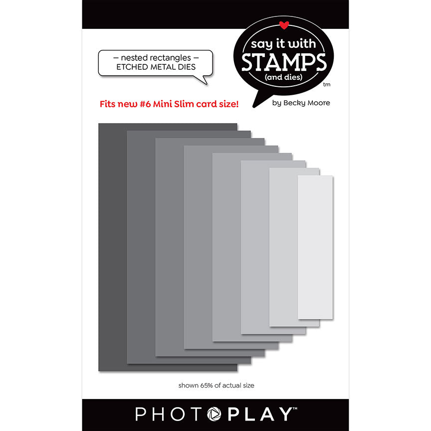 Say It With Stamps Collection - Dies - Nested Rectangles #6