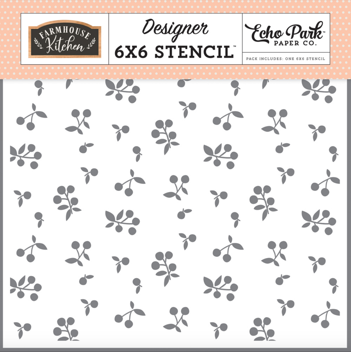 Farmhouse Kitchen - Farm Berries Stencil