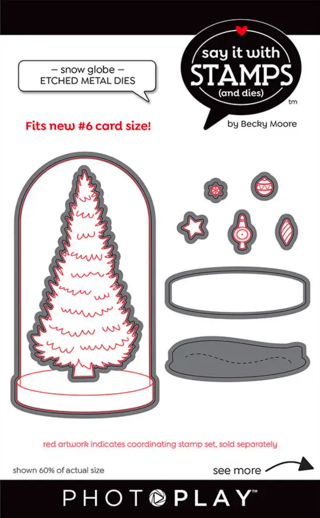 Say It With Stamps Snow Globe & Tree Dies