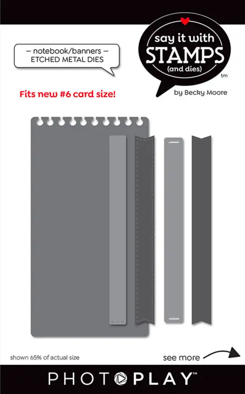 Say It With Stamps Notebook Banner Dies