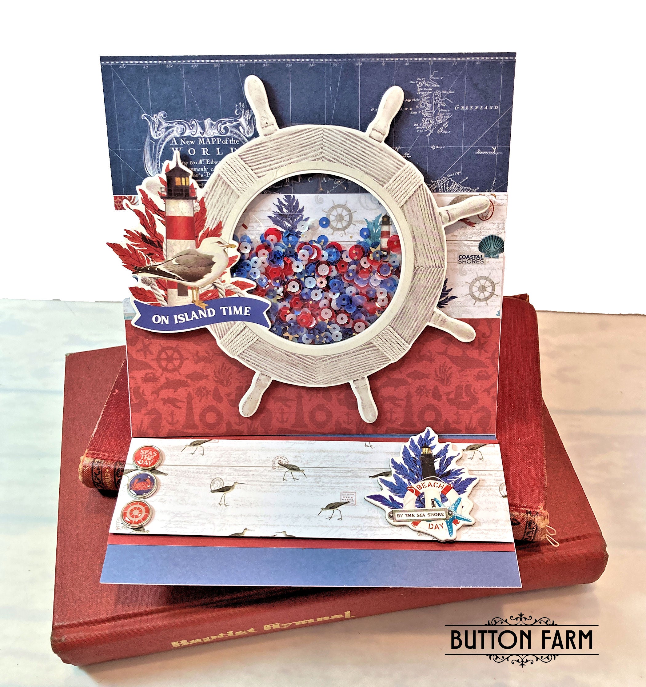 Simple Vintage Vintage Seas - Mini Album & Card Kit by Kathy Clement