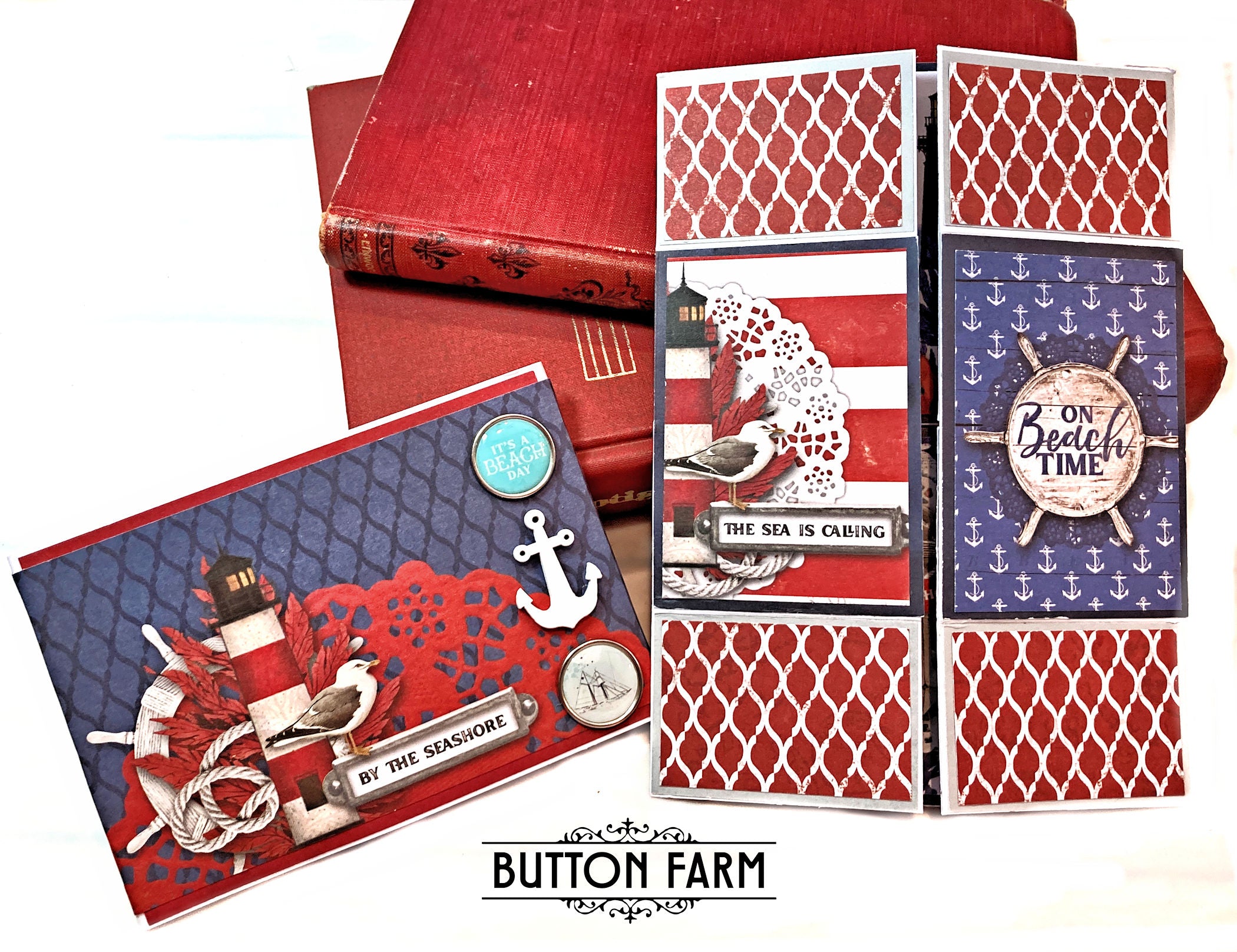 Simple Vintage Vintage Seas - Mini Album & Card Kit by Kathy Clement