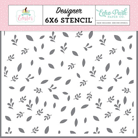 Welcome Easter - Egg Hunt Greenery Stencil