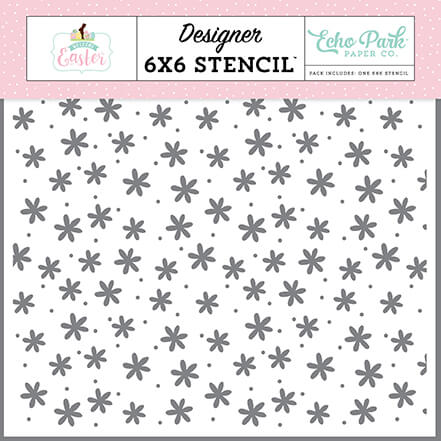 Welcome Easter - Easter Daisies Stencil