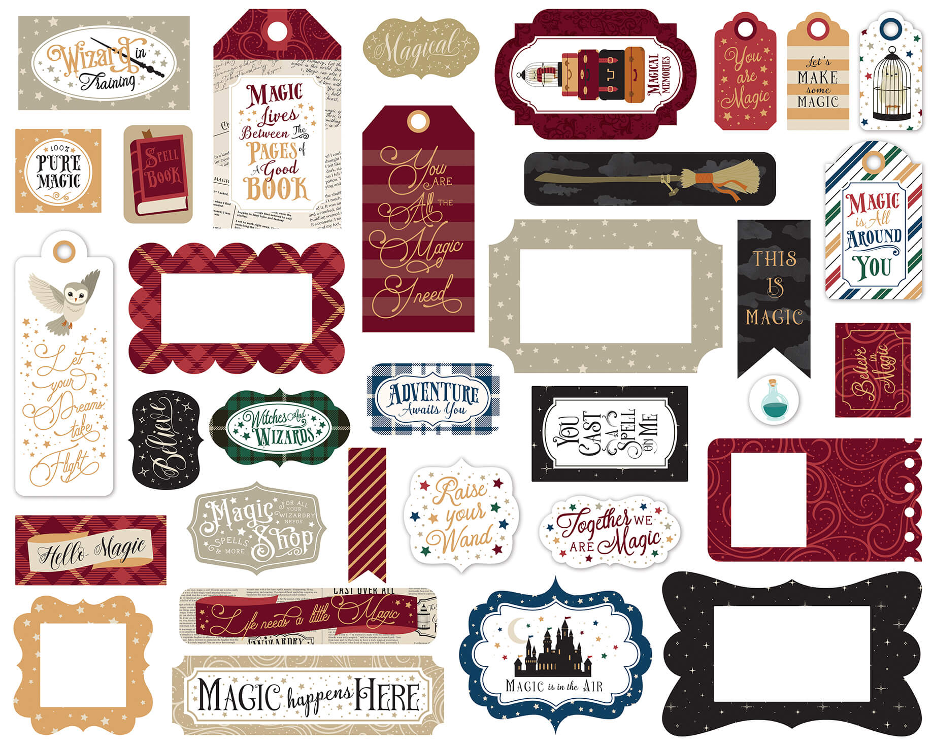 WITCHES & WIZARDS No. 2 FRAMES & TAGS