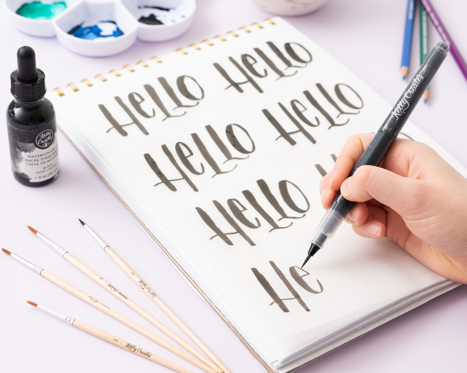 Lettering Water Brush - Black