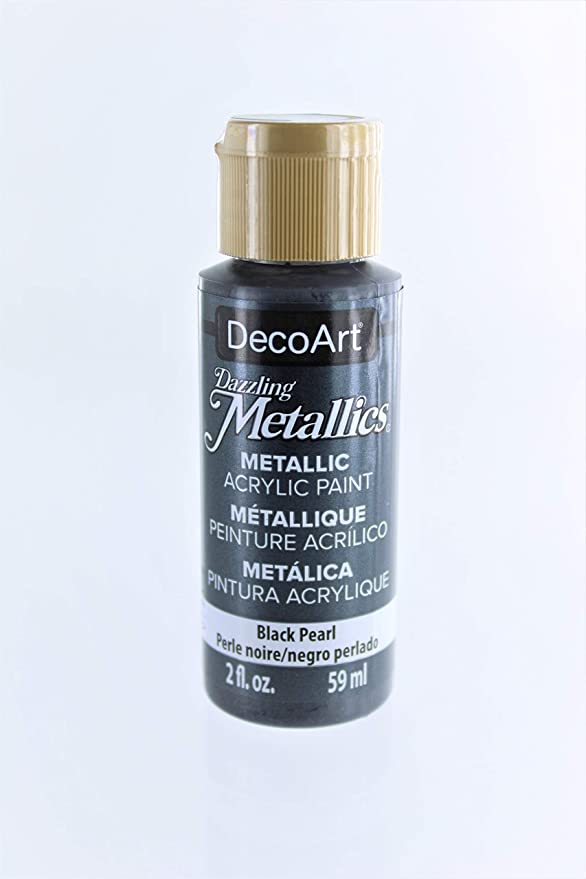DecoArt Dazzling Metallics SHIMMERING SILVER Metallic Acrylic Paint 2oz