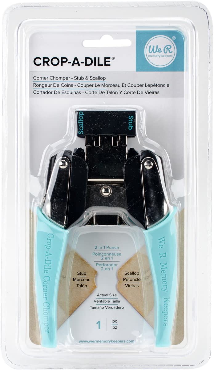 We R Memory Keepers Crop-A-Dile Corner Chomper Tool - Stub & Scallop