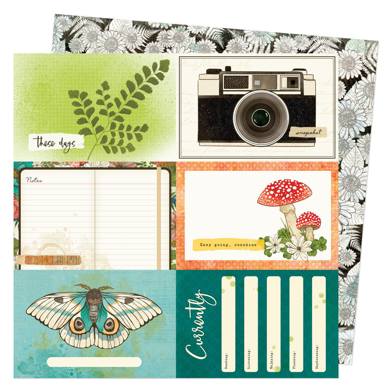 Fernwood 12x12 Designer Cardstock - Fernwood 4x6
