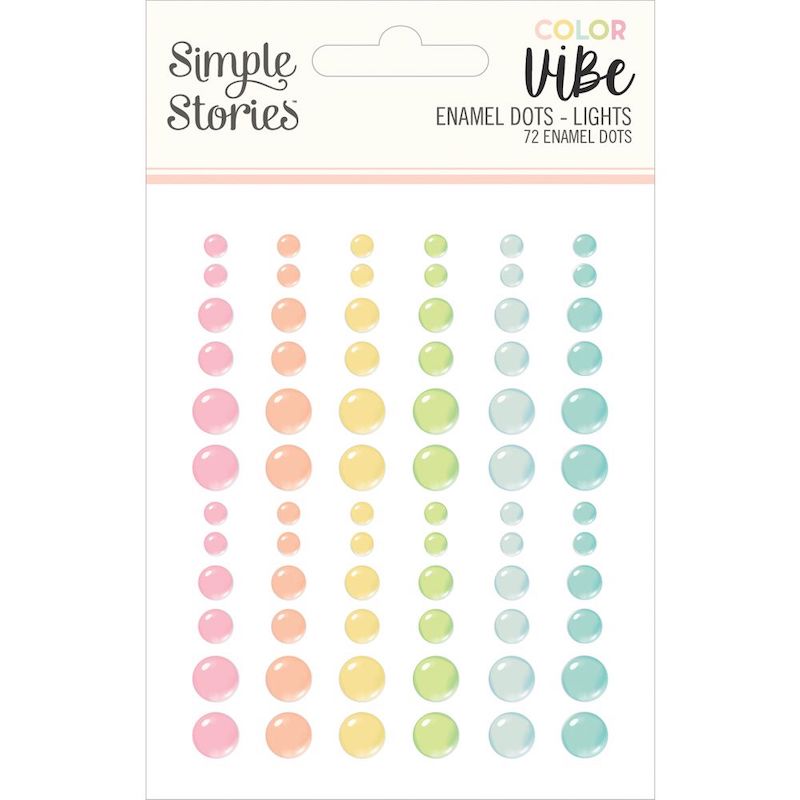 Color Vibe Enamel Dots - Lights