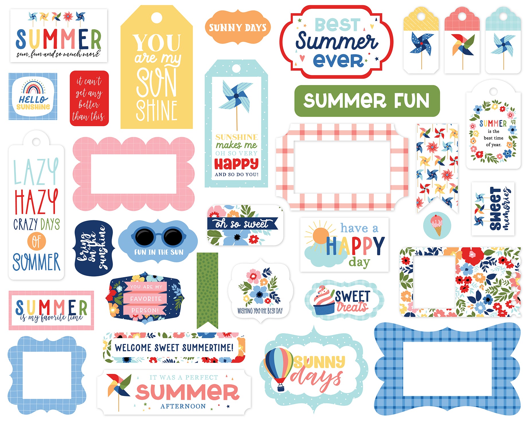 My Favorite Summer Frames & Tags