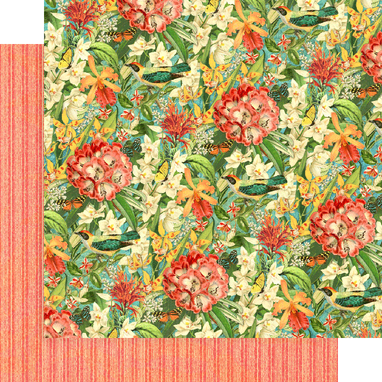 Lost in Paradise Collection Double-Sided Cardstock - Lush Labyrinth