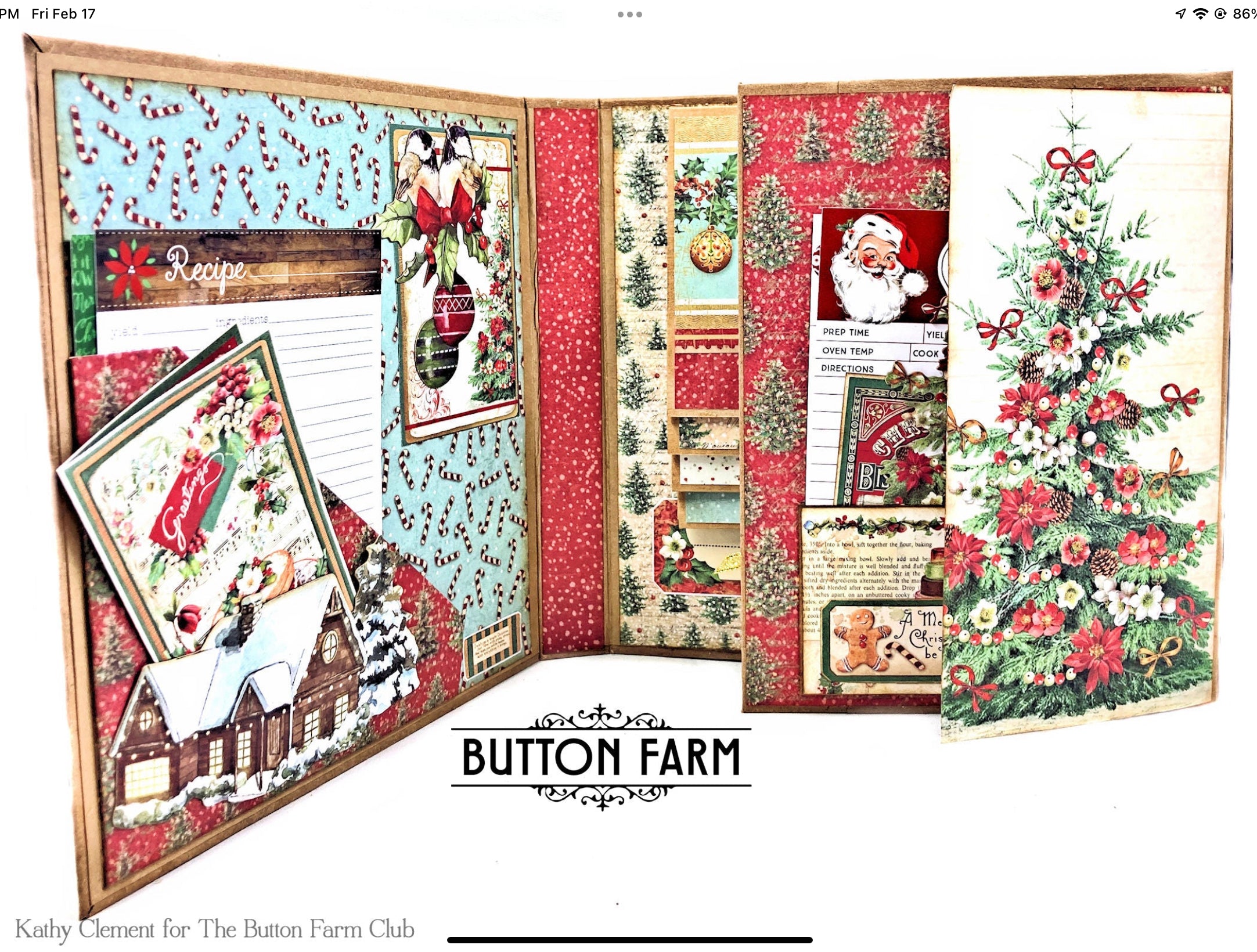 Stamperia Classic Christmas Recipe Folio - Digital Tutorial