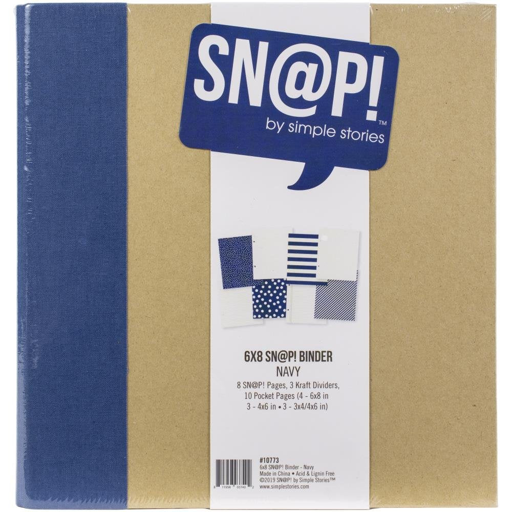 6x8 SN@P! Binder Navy by Simple Stories