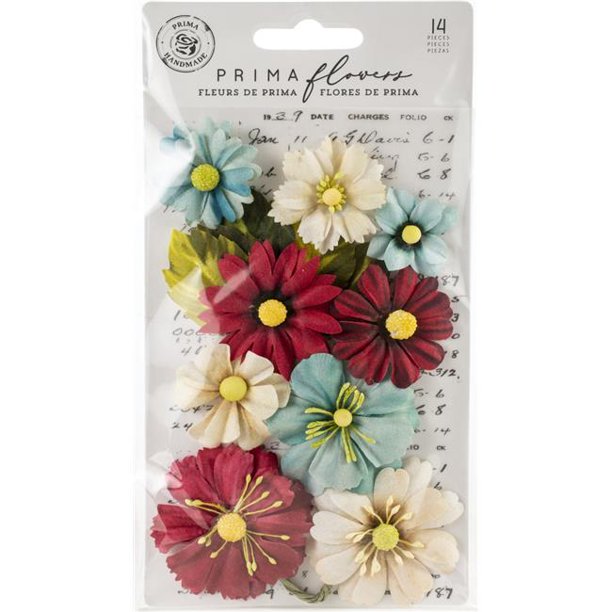 Prima Marketing Nocturnal Midnight Garden Flowers 14 Pieces