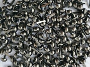 Mini Round Scrapbooking Brads - Antique Silver