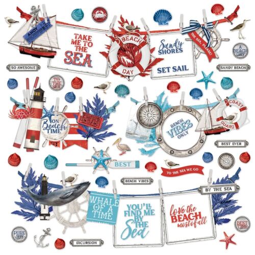 Simple Vintage Vintage Seas Banner Cardstock Stickers