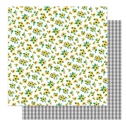Sweet As Honey Collection - 12x12 Double Sided Paper - Sunflowers
