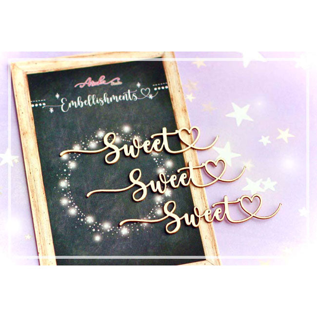 Sweet Embellishment Chipboard