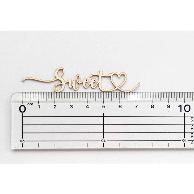 Sweet Embellishment Chipboard