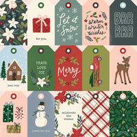 Winter Cottage Double-Sided Cardstock - Tags