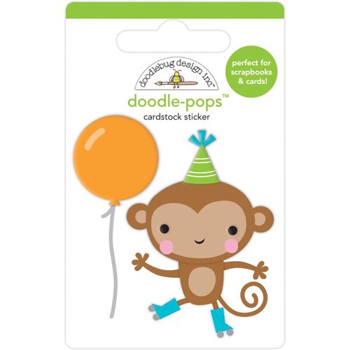 Doodle-Pops Cardstock Sticker - Monkey Business