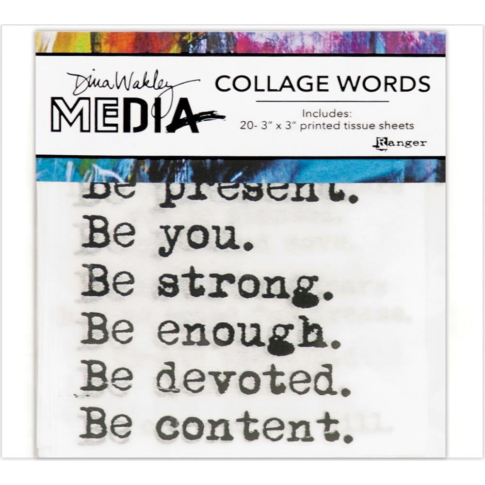 Dina Wakley Media Collage Word Pack