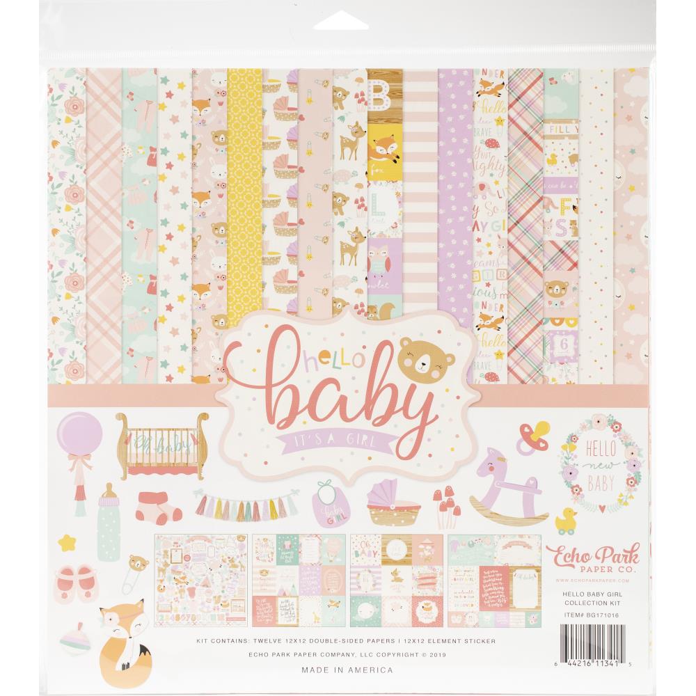 Hello Baby Girl Collection - 12 x 12 Collection Kit