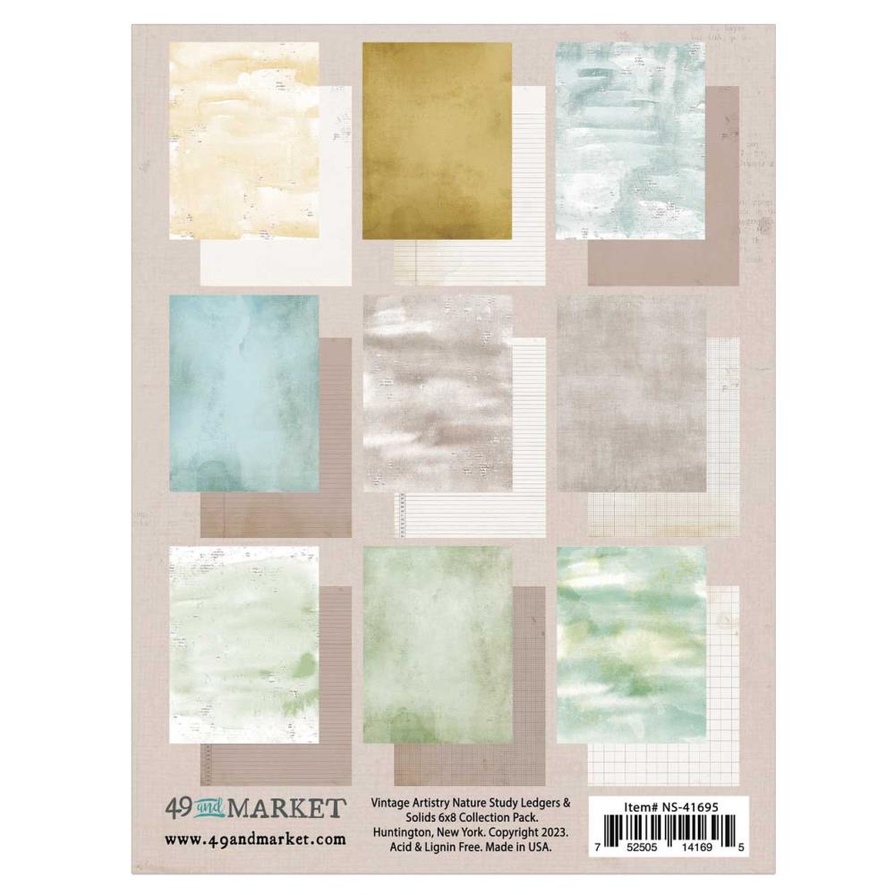 Nature Study Collection - Ledgers & Solids 6x8 Paper Pack