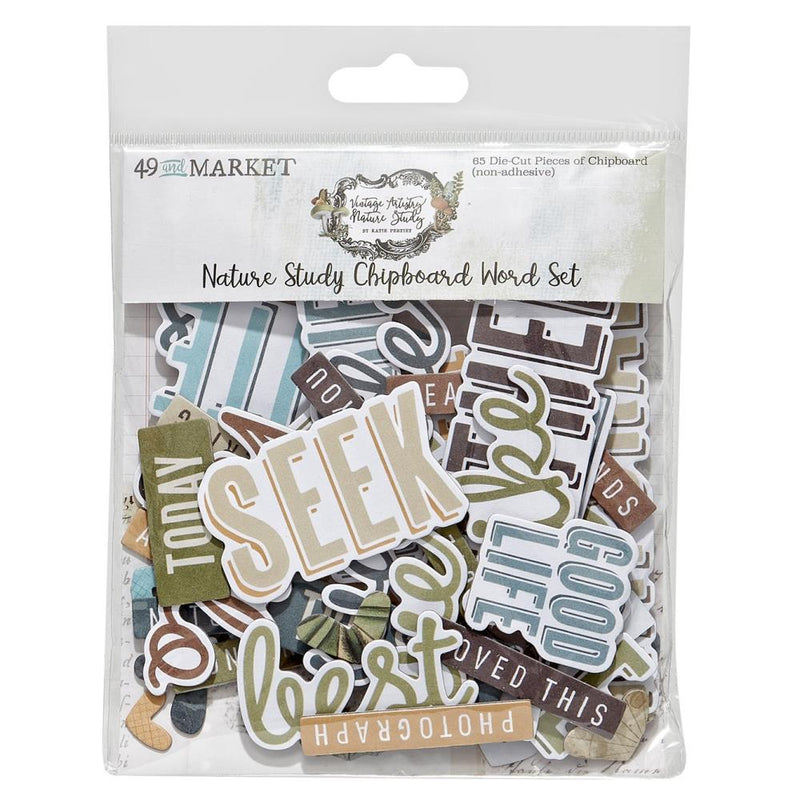 Nature Study Collection - Chipboard Words