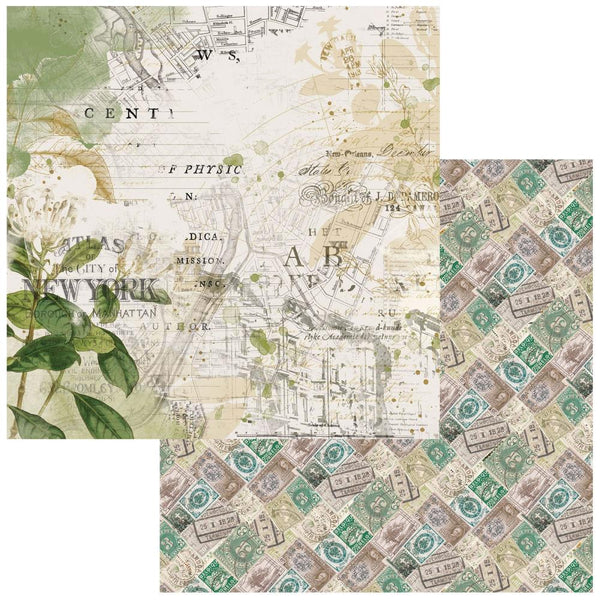 Map It Out Wherever Double-Sided Cardstock 12"X12"