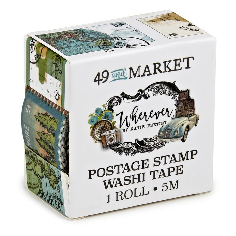 Wherever Collection - Postage Stamp Washi Roll
