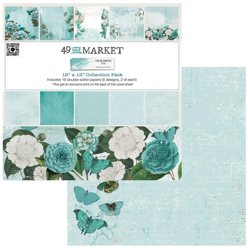 Color Swatch Teal Collection Pack 12x12