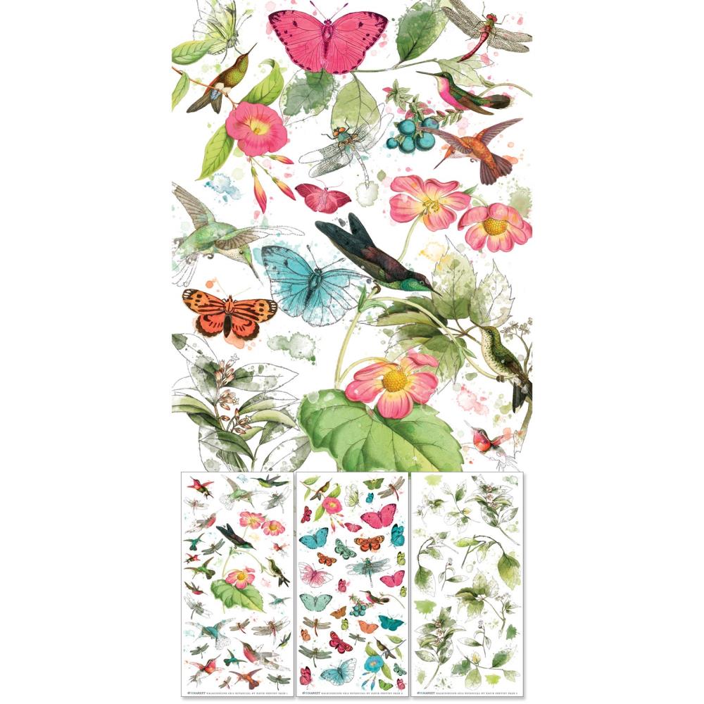 Kaleidoscope Collection - Botanicals Rub-On Transfer Set