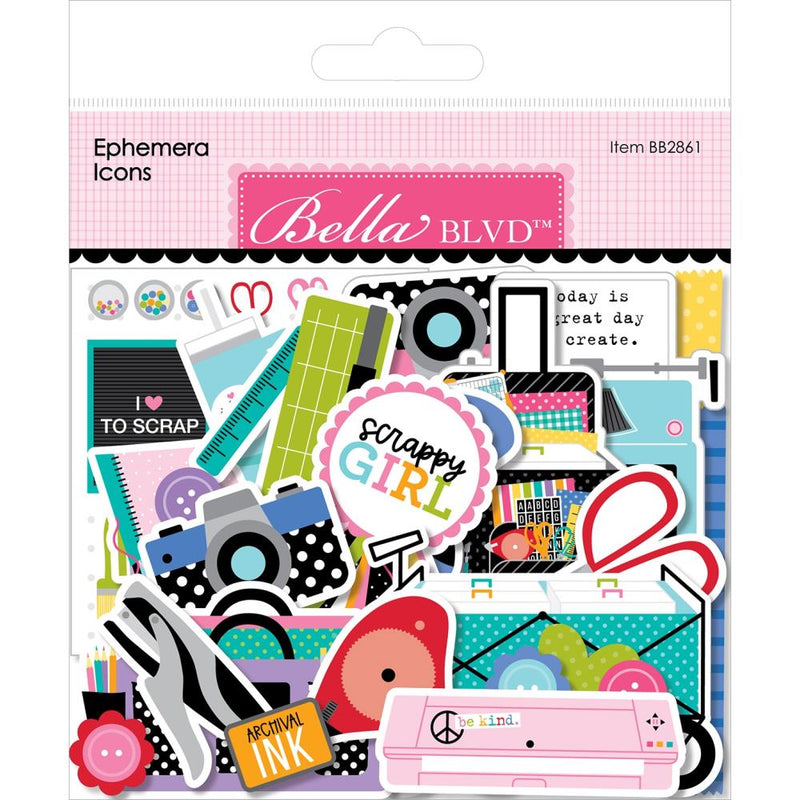 Bella Blvd - Ephemera - Icons, Let's Scrapbook!