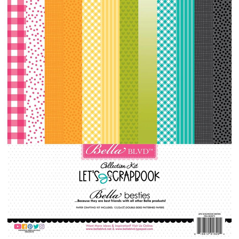 Bella Blvd Let's Scrapbook Besties Collection Kit 12"X12"