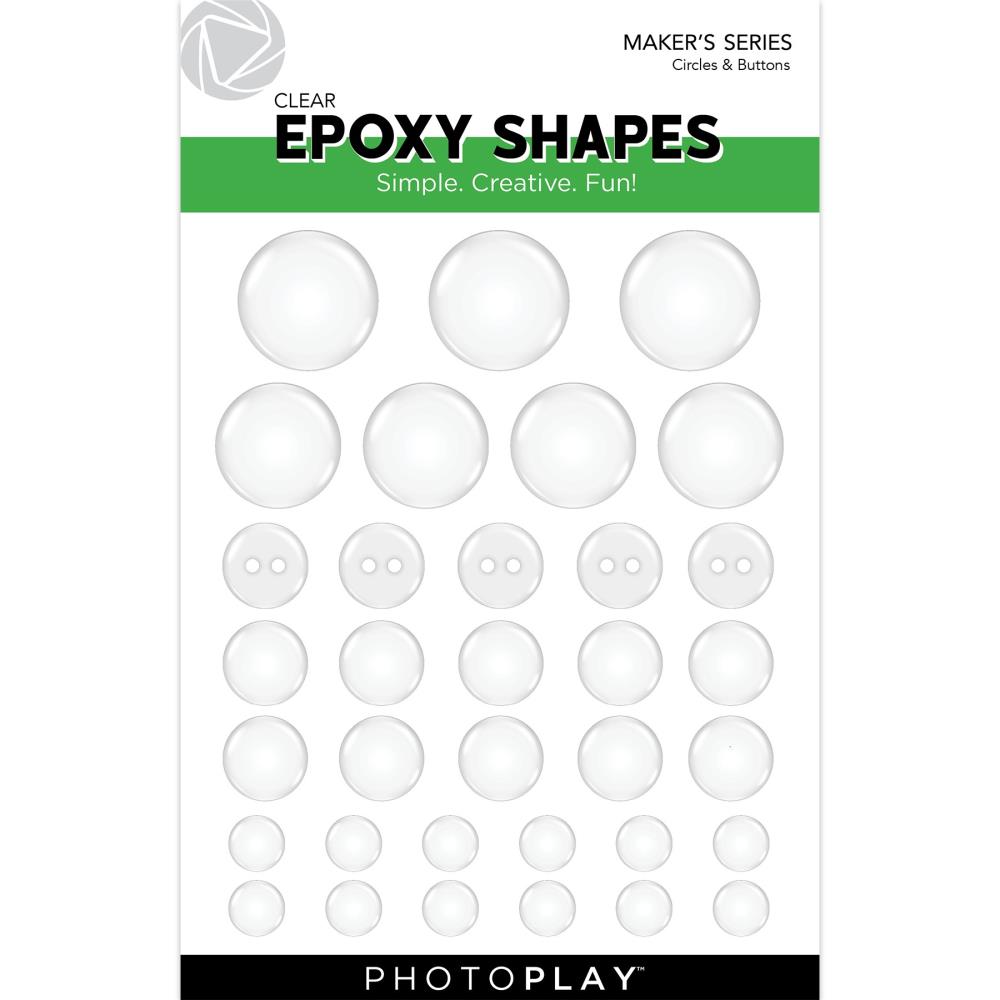 PhotoPlay Clear Epoxy Stickers