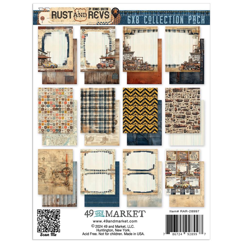 Rust & Revs - 6x8 Paper Collection Pack